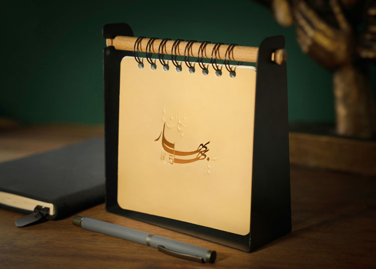 تقویم رومیزی آویز مربع (کد 210)